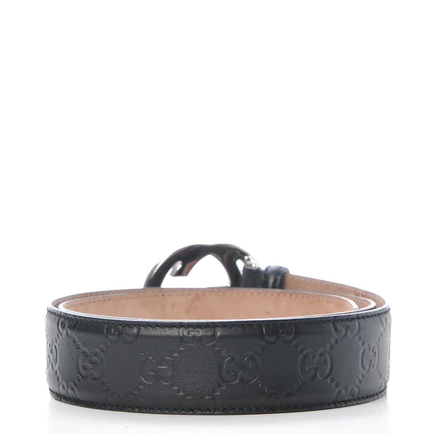 Gucci Guccissima Interlocking G Belt 90 36 Black 3 of 11