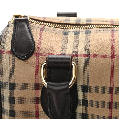 Burberry Haymarket Check Small Chester Bowling Bag Chocolate 11 of 12