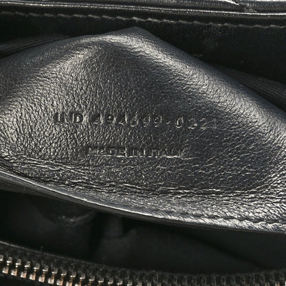 Saint Laurent Calfskin Y Quilted Monogram Small Loulou Chain Satchel Black 6 of 9
