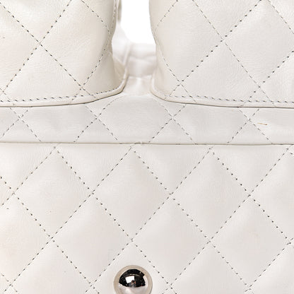 Chanel Calfskin Quilted Large Cambon Multipocket Reporter White 17 of 20