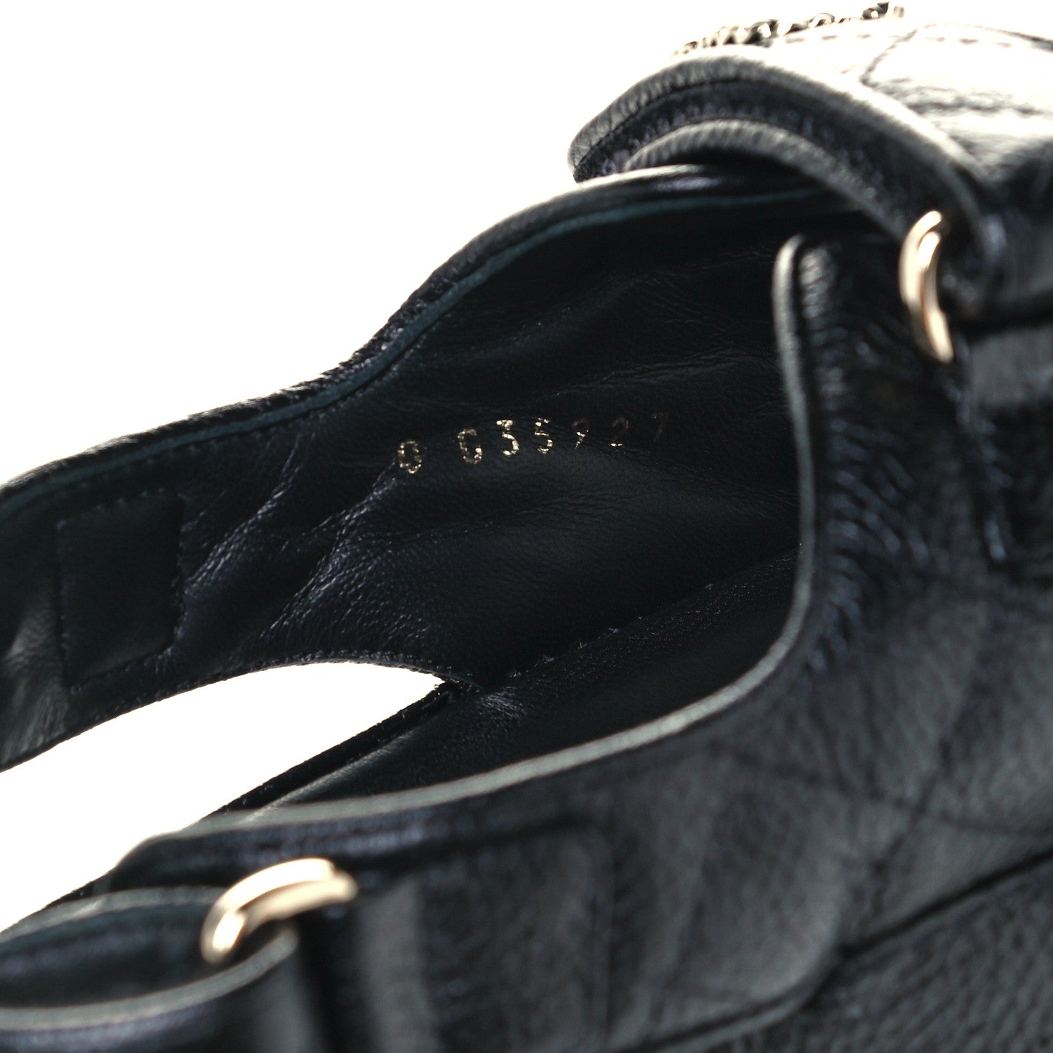 Chanel Grained Calfskin Velcro Dad Sandals 39 Black 9 of 10