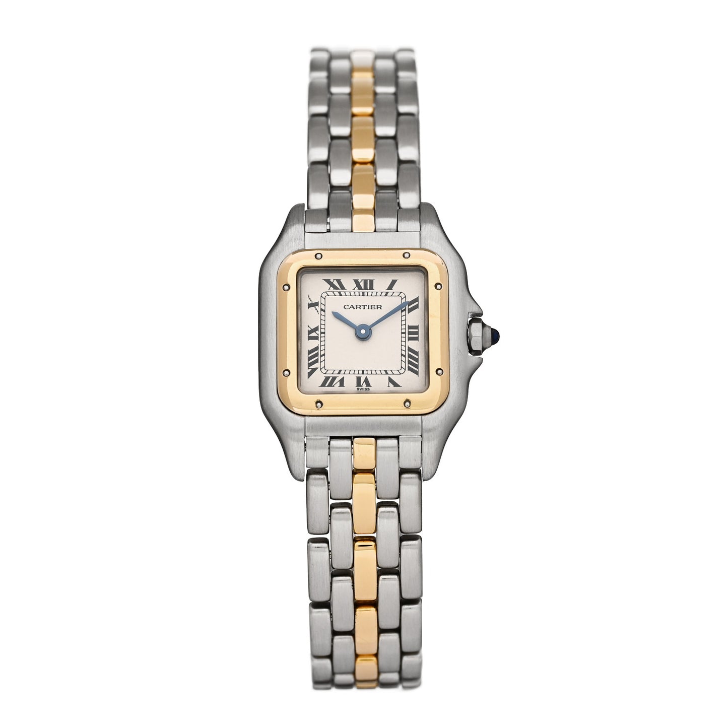 Stainless Steel 18K Yellow Gold 22mm Panthere Quartz Watch