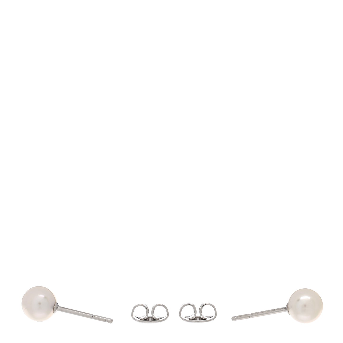 18K White Gold 6-6.5mm Akoya Pearl Stud Earrings