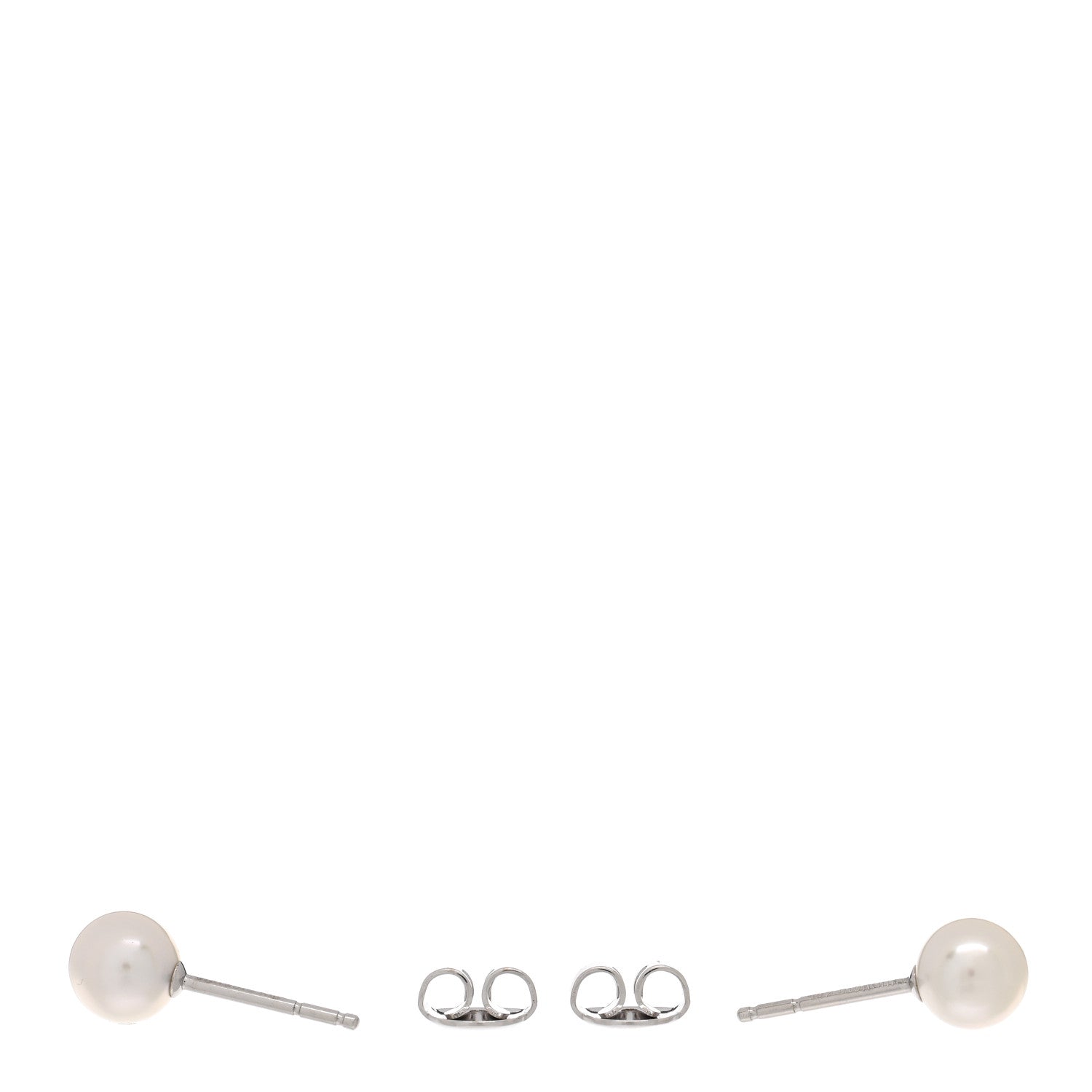 Mikimoto 18K White Gold 6-6.5mm Akoya Pearl Stud Earrings 3 of 5