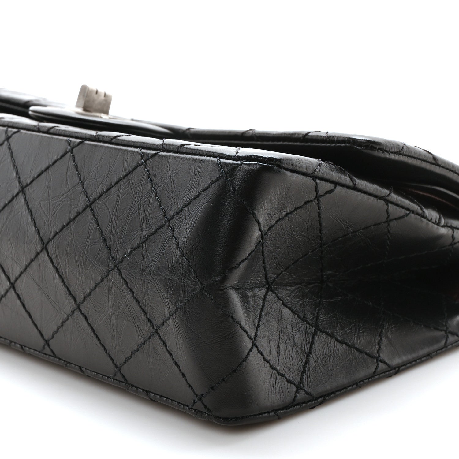 Chanel Aged Calfskin Quilted 2.55 Reissue 225 Flap Black 10 of 11