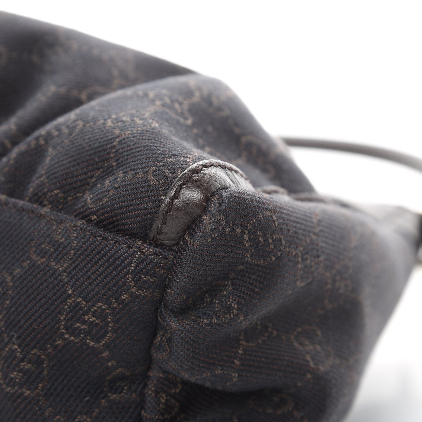 Monogram D Ring Hobo Dark Brown