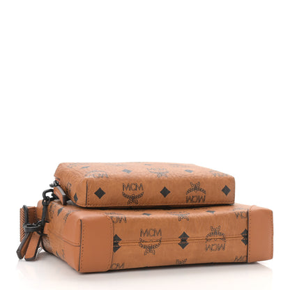 MCM Visetos Soft Berlin Multifunction Crossbody Cognac 4 of 9