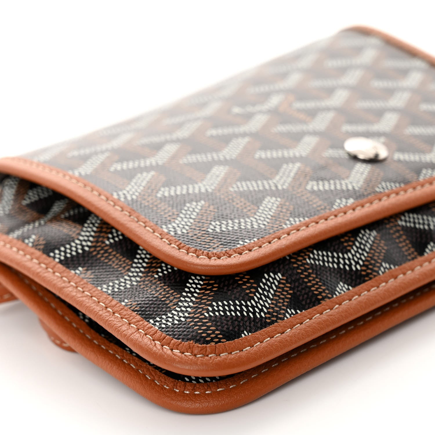 Goyard Goyardine Plumet Wallet Clutch Black Gold 8 of 9