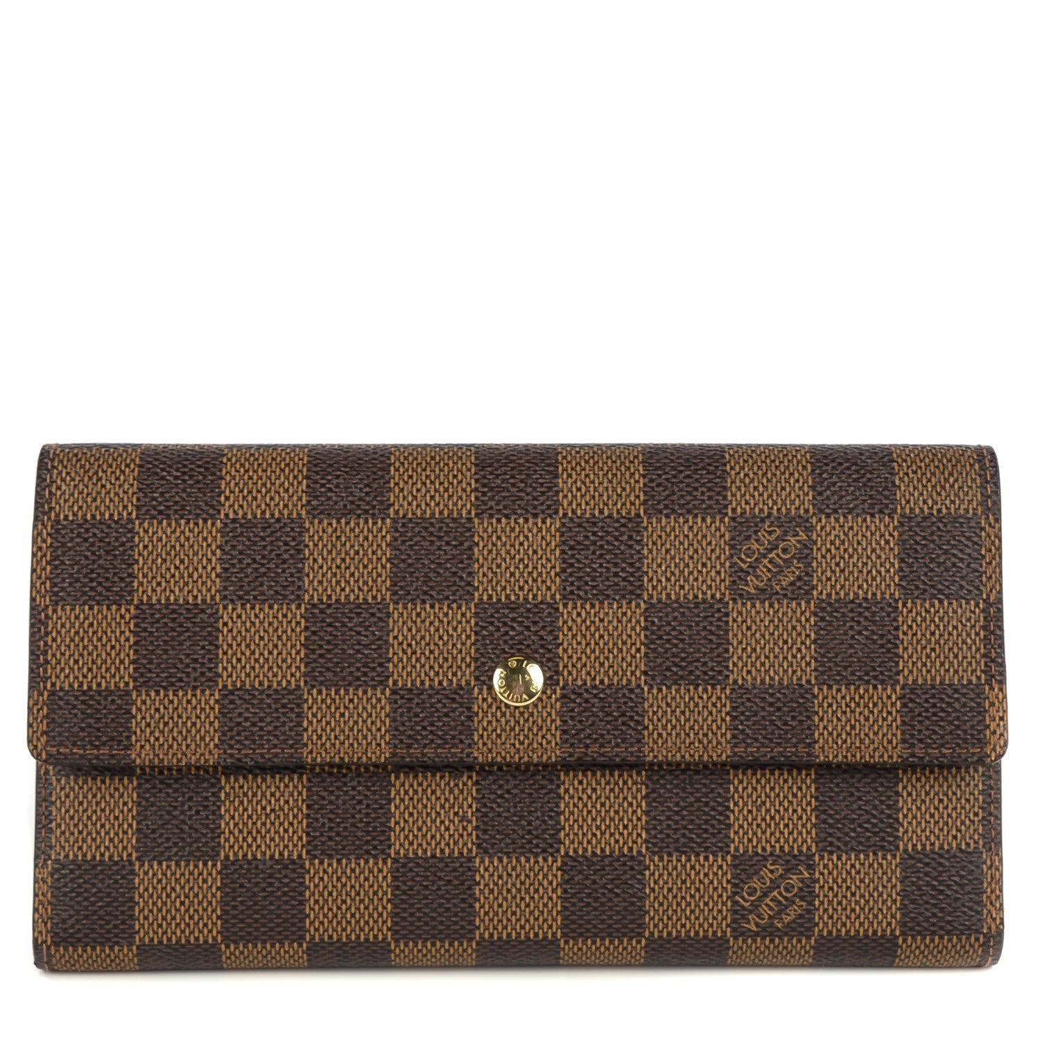 Louis Vuitton Damier Ebene Porte Tresor International Wallet 1 of 7