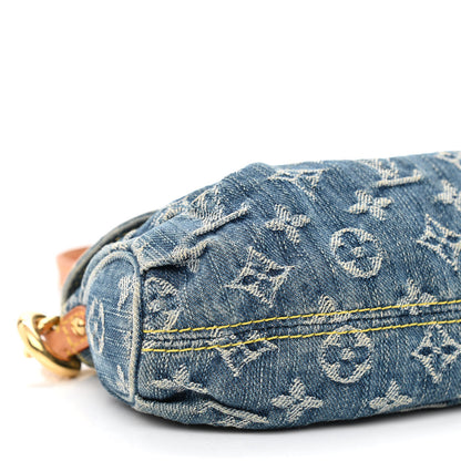 Louis Vuitton Monogram Denim Mini Pleaty Blue 9 of 11