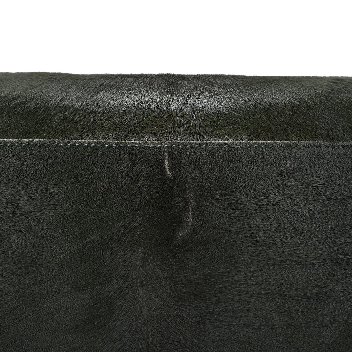 Chevre Pony Hair Classic Hardware Work Olive