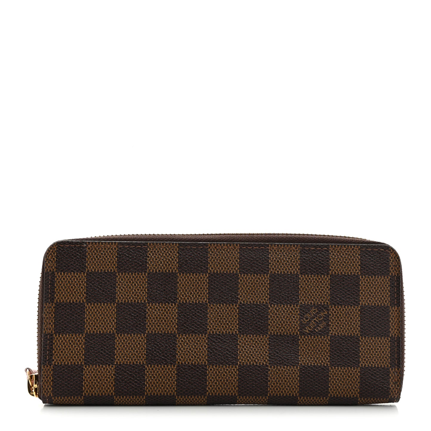 Damier Ebene Clemence Wallet Rose Ballerine