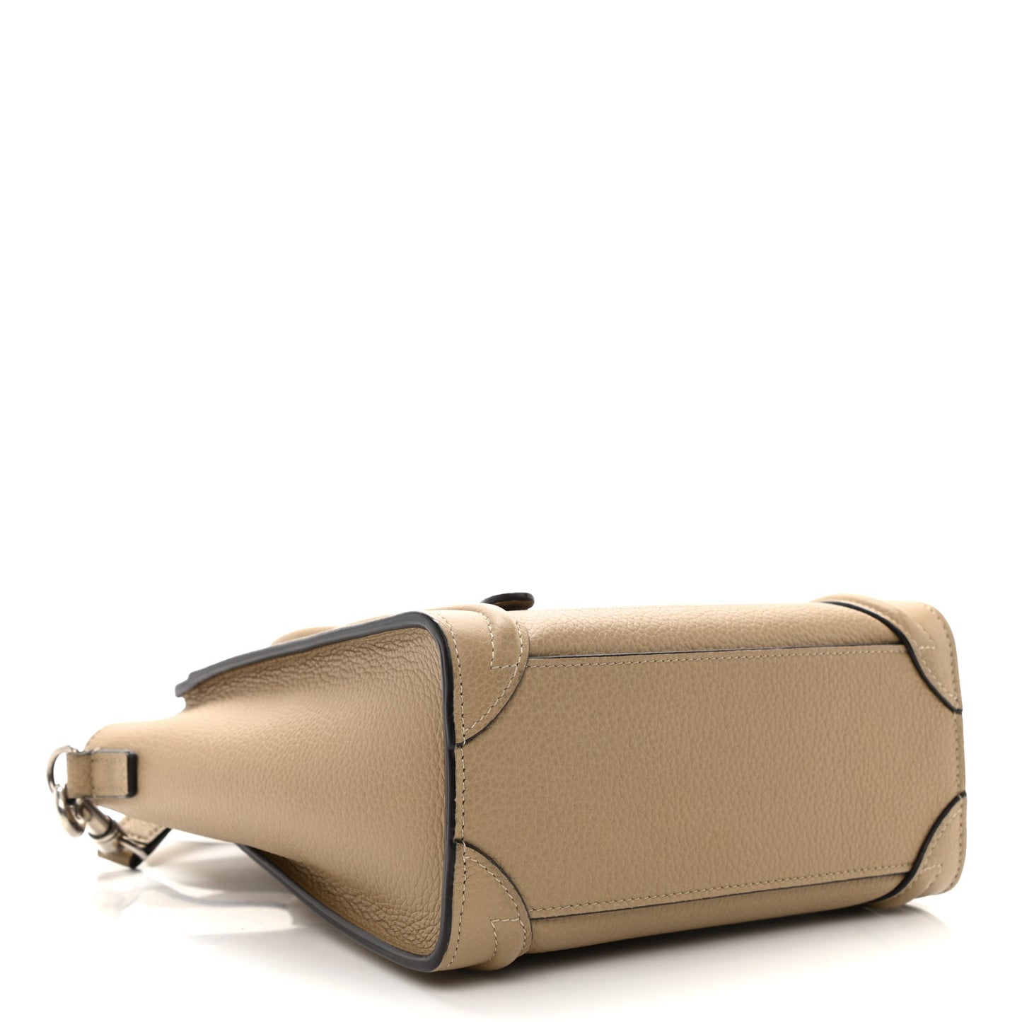 Drummed Calfskin Nano Luggage Dune