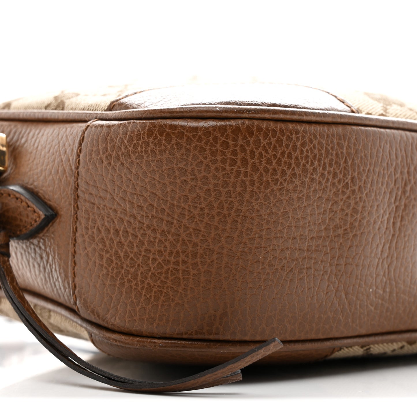 Monogram Mini Bree Messenger Bag Beige Tabacco