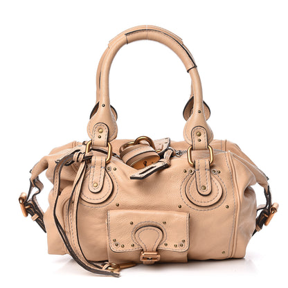 Chloe Calfskin Paddington Front Pocket Tote Tan 1 of 13