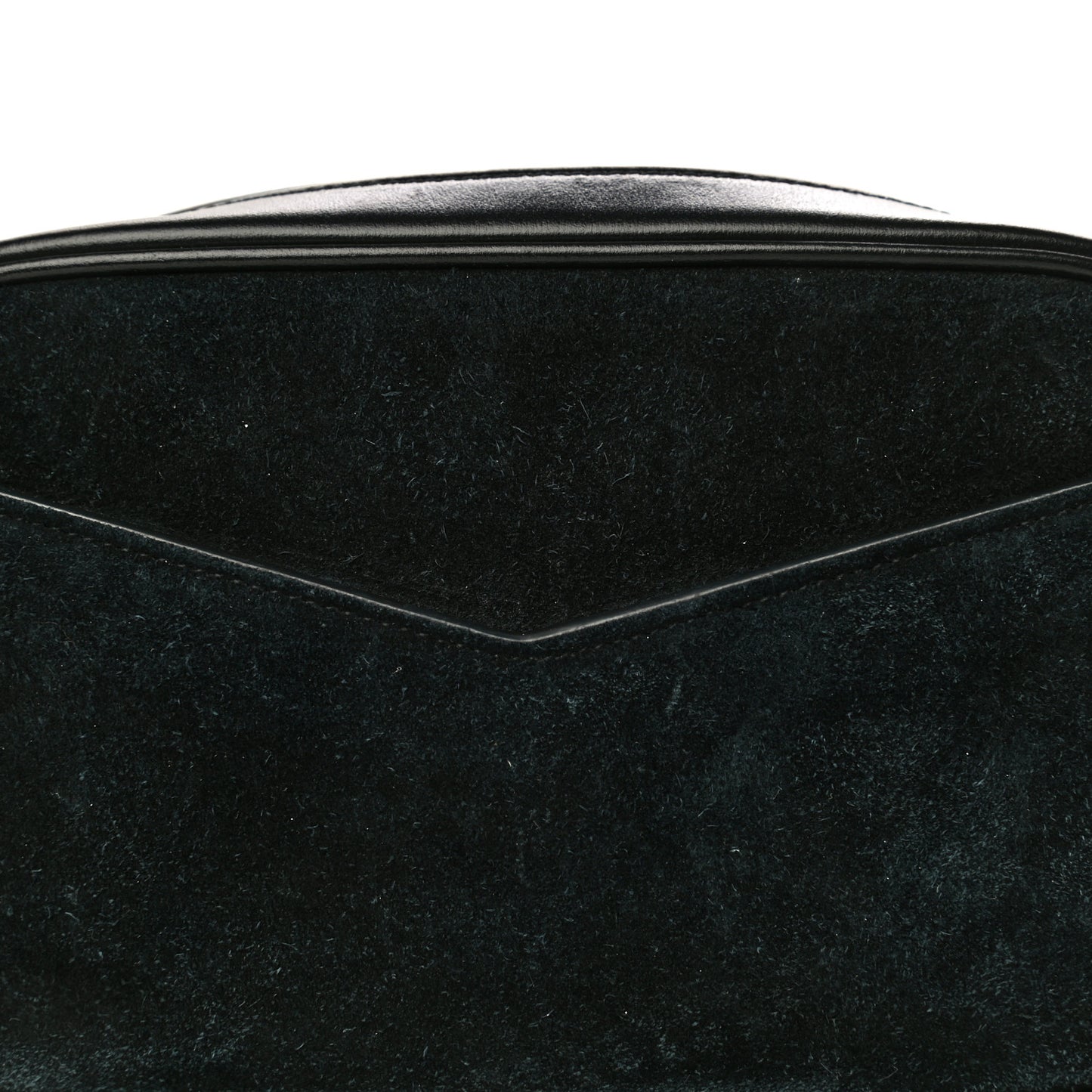 Suede Calfskin Embellished Mini Monogram Lou Camera Bag Black
