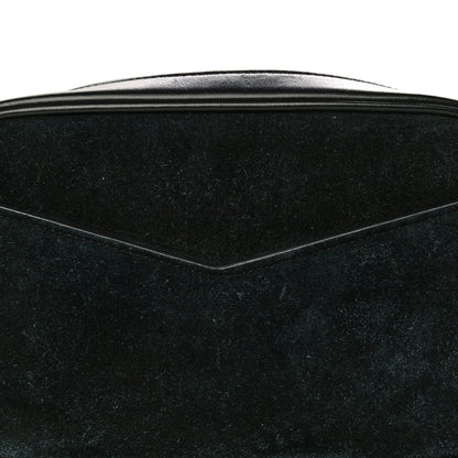 Saint Laurent Suede Calfskin Embellished Mini Monogram Lou Camera Bag Black 16 of 21