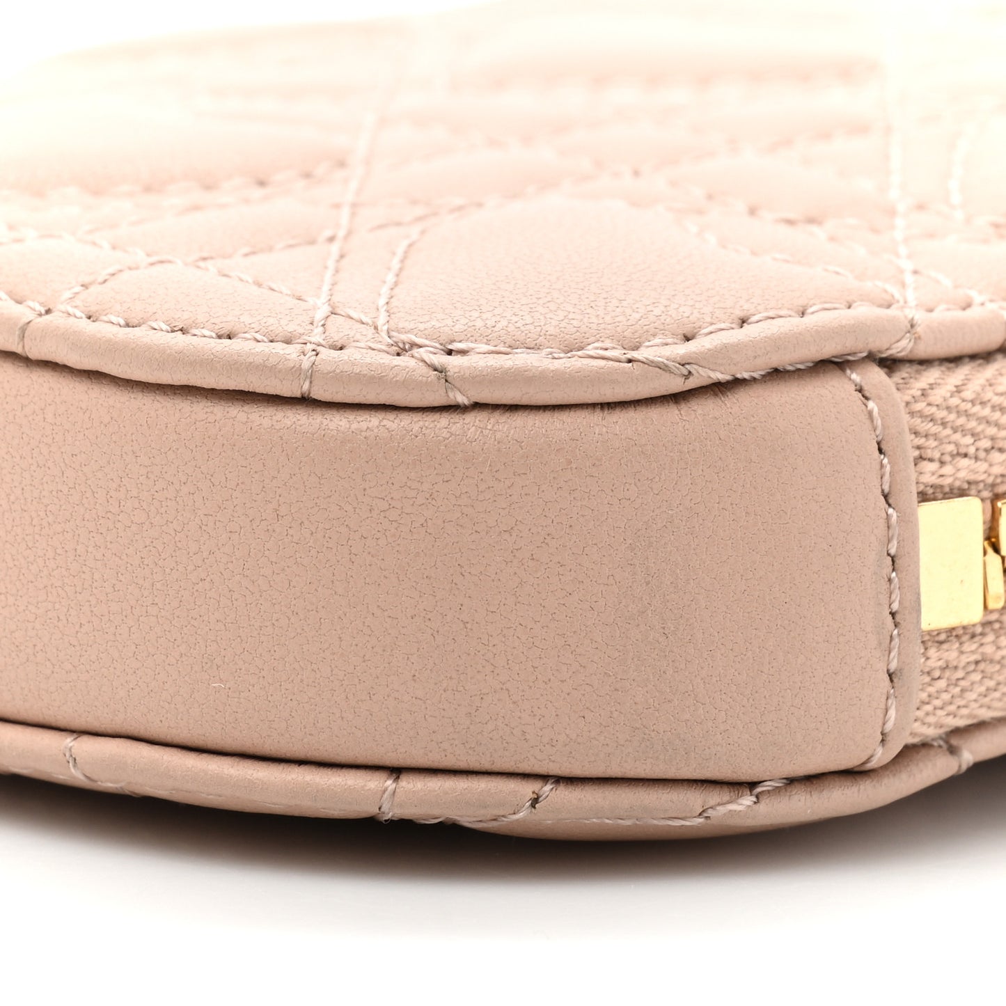 Lambskin Cannage Dioramour Lady Dior Phone Holder Light Pink