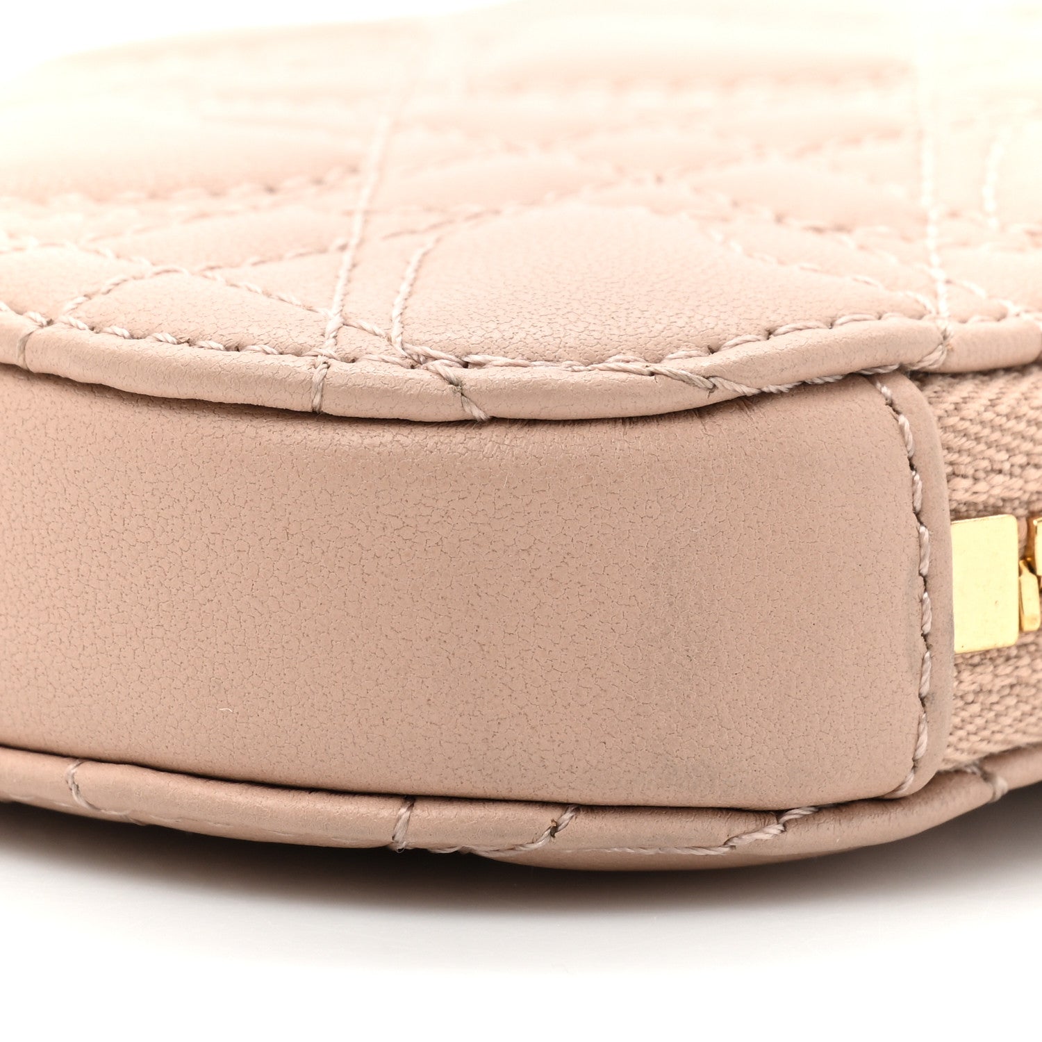 Christian Dior Lambskin Cannage Dioramour Lady Dior Phone Holder Light Pink 8 of 11