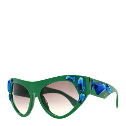 Prada Crystal Voice Sunglasses SPR 21Q Green 1 of 6