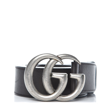 Gucci Moon Calfskin Nickel Double G 40mm Belt 115 46 Dark Cocoa 1 of 7