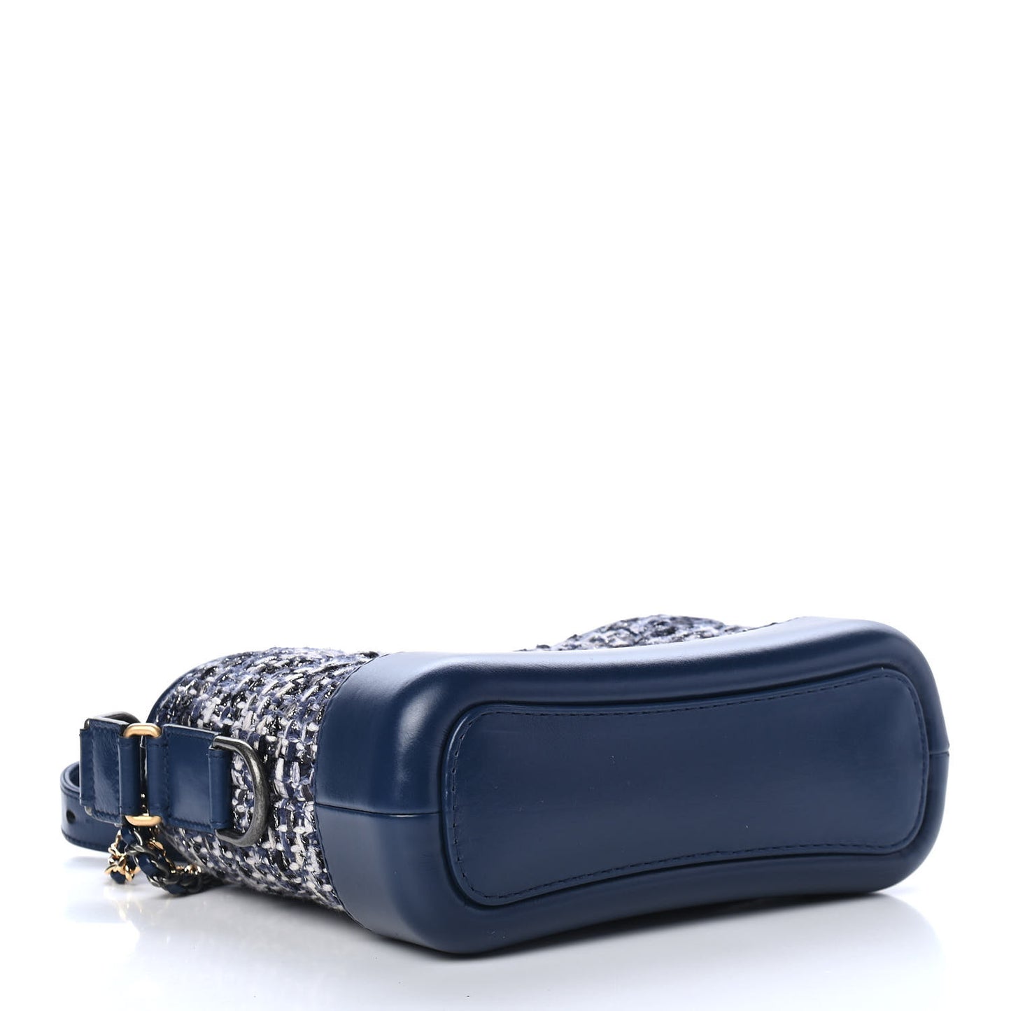 Tweed Calfskin Small Gabrielle Hobo Blue