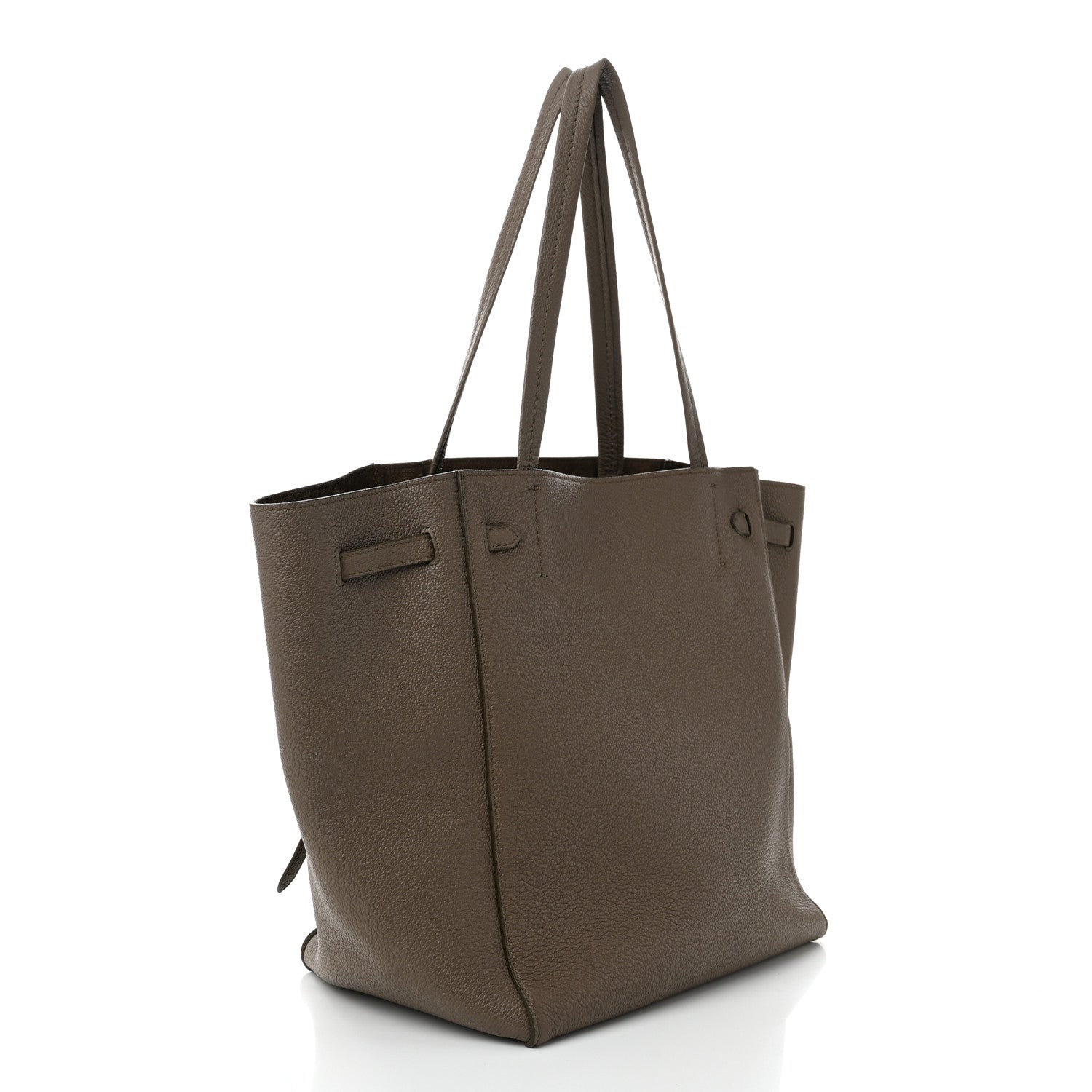 Celine Soft Grained Calfskin Small Belt Cabas Phantom Taupe 3 of 10