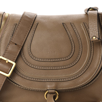 Chloe Calfskin Medium Marcie Round Zip Crossbody Nut 12 of 12
