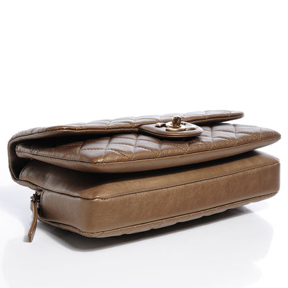 Chanel Calfskin Medium Crown Flap Gold 4 of 9