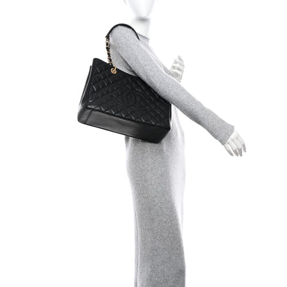 Chanel Caviar Quilted Grand Shopping Tote GST Black 2 of 11