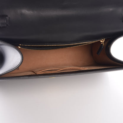 Gucci Calfskin Medium Sylvie Top Handle Bag Black 5 of 9