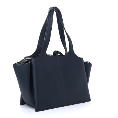 Celine Baby Grained Calfskin Small Tri-Fold Bag Steel Blue 3 of 9