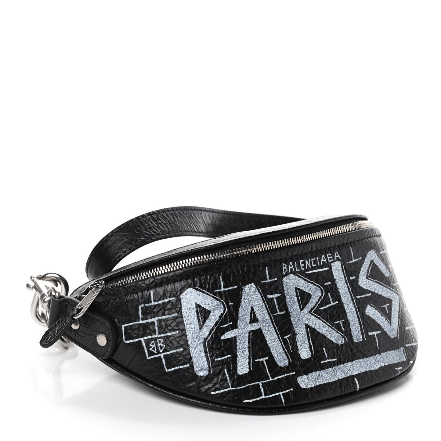 Agneau Arena Graffiti All Over XXS Souvenir Belt Bag Black White