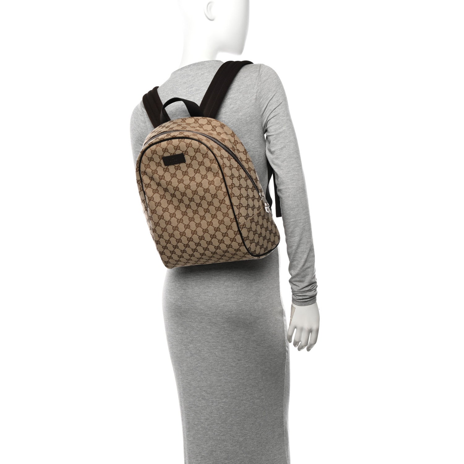 Gucci Monogram Travel Backpack Dark Brown 2 of 10