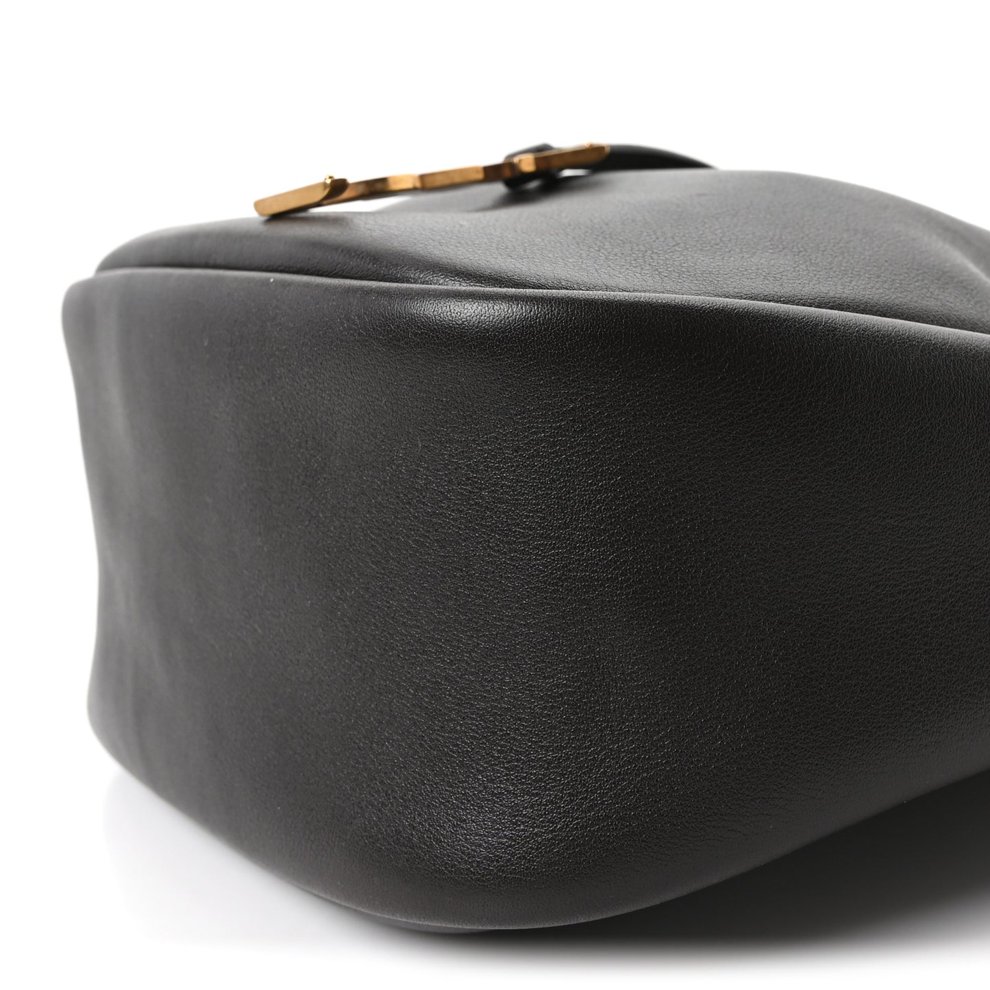 Calfskin Cassandre Supple Bucket Bag  Fondente Dark Cigar