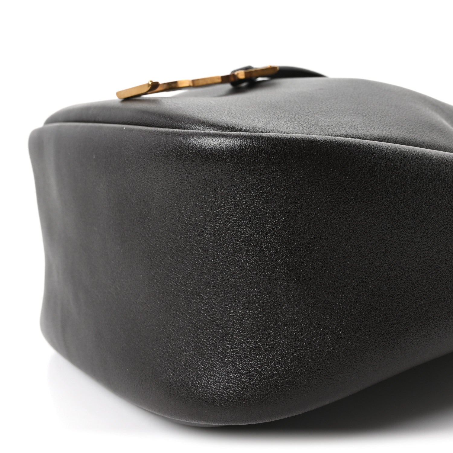 Saint Laurent Calfskin Cassandre Supple Bucket Bag  Fondente Dark Cigar 10 of 10