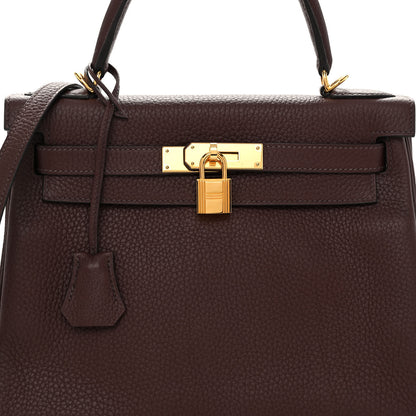 Hermes Taurillon Clemence Kelly Retourne 28 Havane 8 of 13