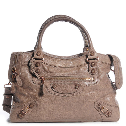Balenciaga Agneau Giant 12 Rose Gold Hardware Town Gris Poivre 1 of 12