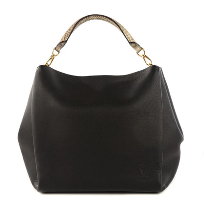 Louis Vuitton Veau Cachemire Python Babylone MM Black 1 of 7