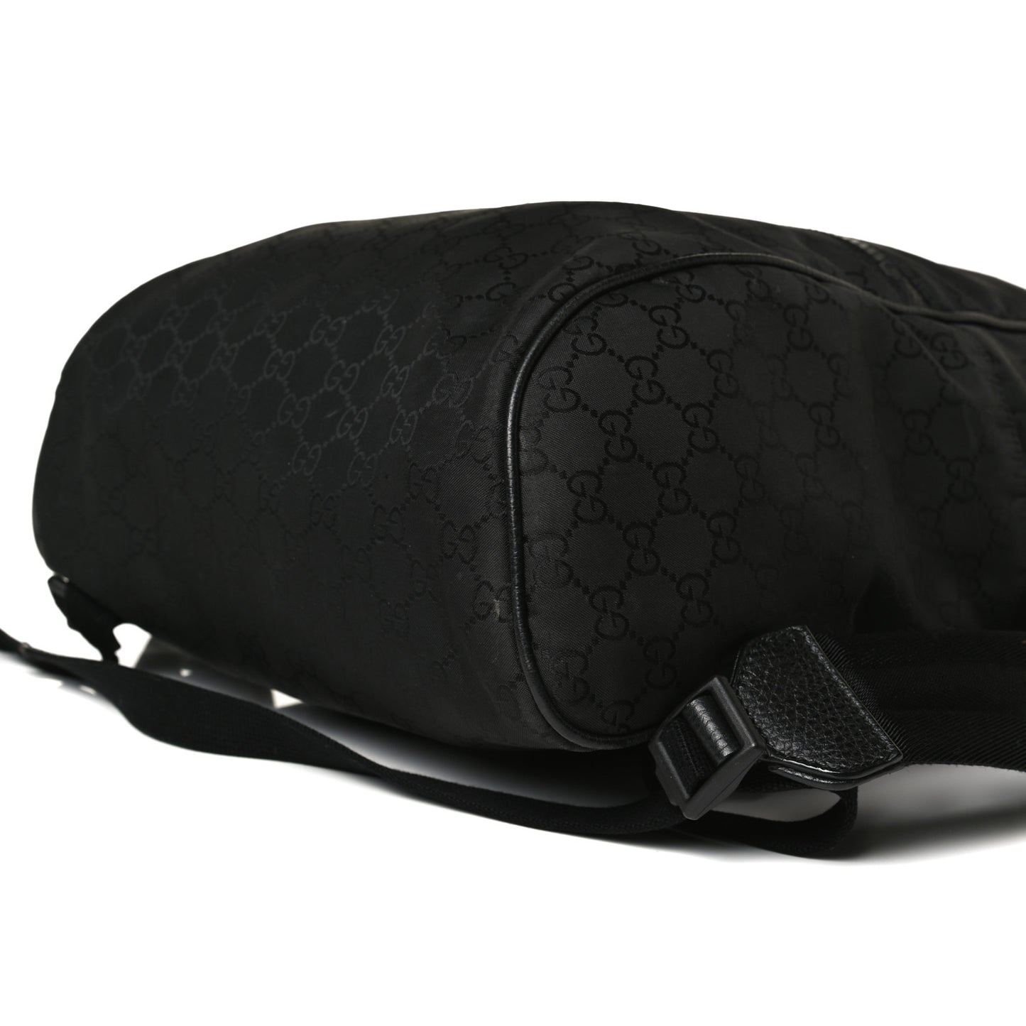 Nylon Monogram Slim Backpack Black
