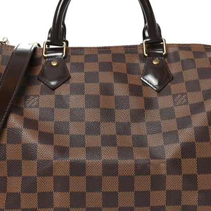 Louis Vuitton Damier Ebene Speedy Bandouliere 30 7 of 10