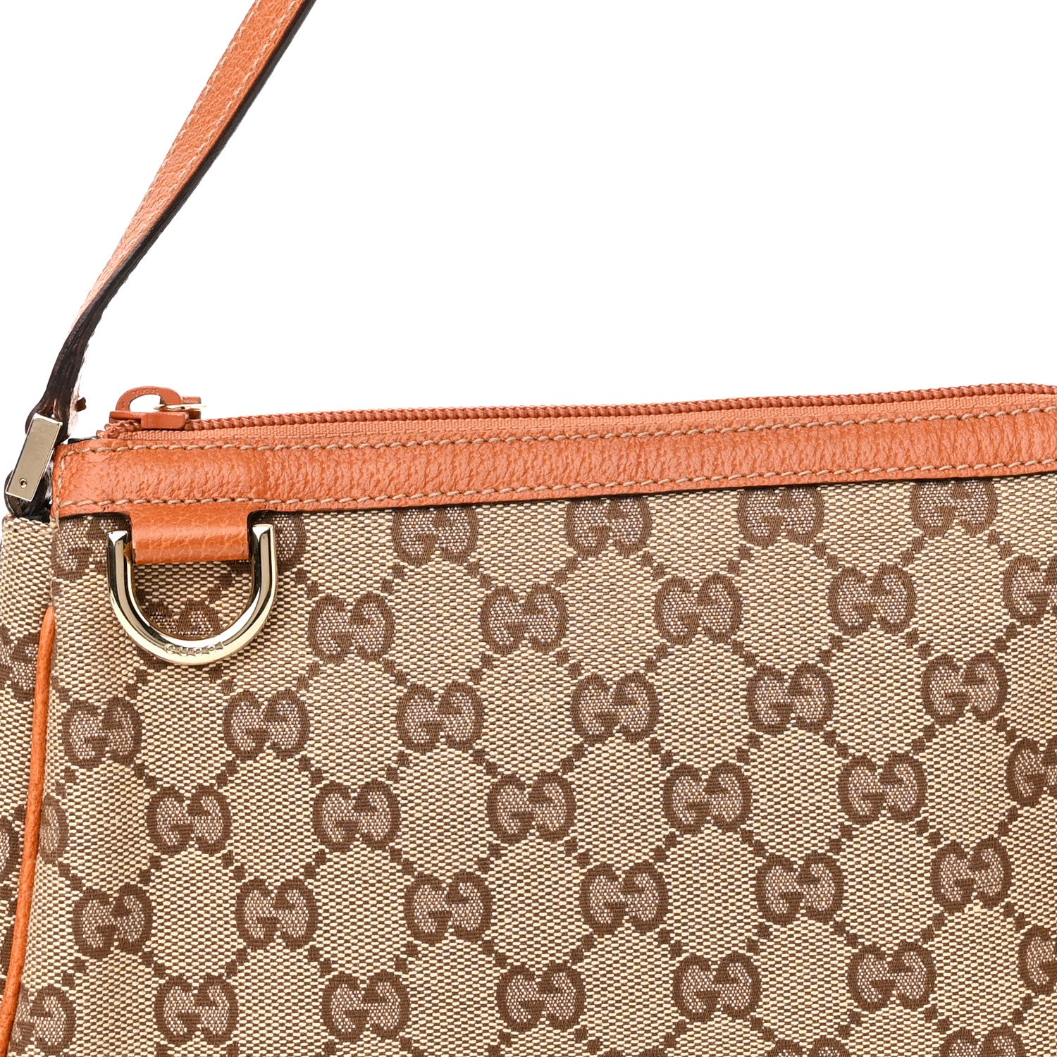 Gucci Monogram D Ring Cosmetic Case Light Brown 6 of 8