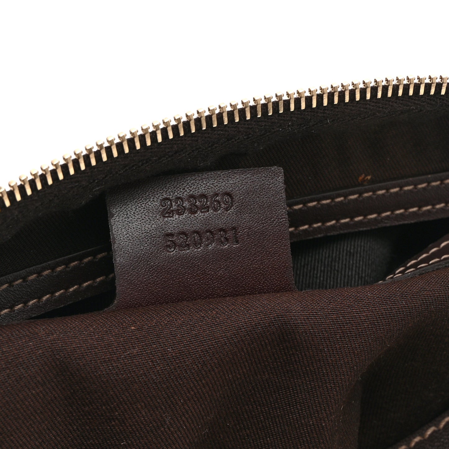 GG Supreme Monogram Belt Bag Dark Brown