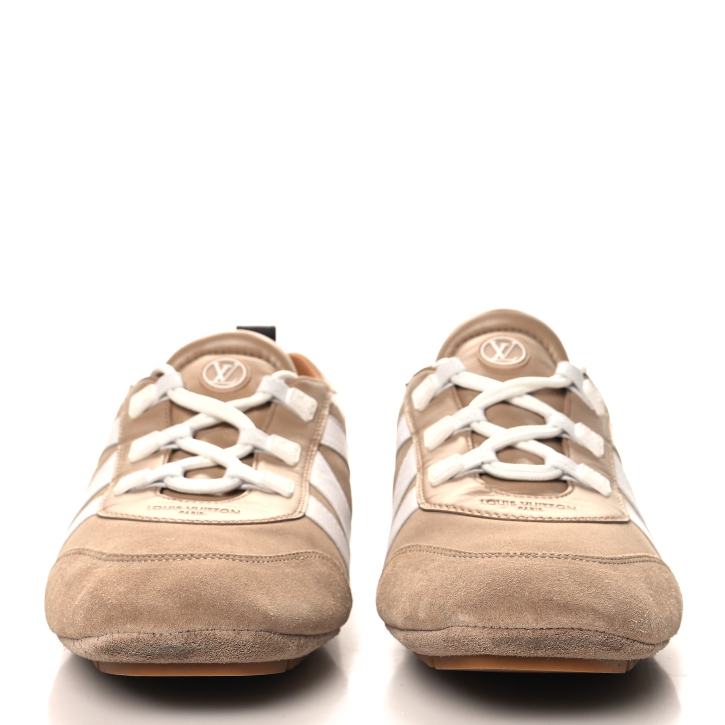 Suede Calfskin LV Sneakerina 41 Hazelnut Brown
