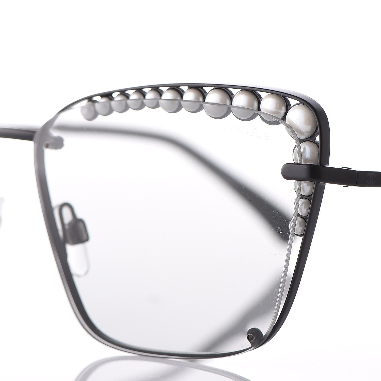 Chanel Square Frame Pearl Sunglasses 4235-H Black 8 of 8