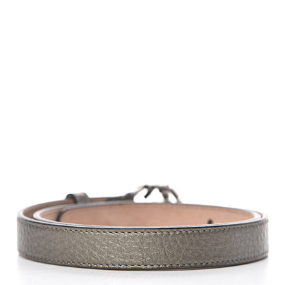 Gucci Metallic Calfskin Crystal Interlocking G Belt 70 28 Sasso 3 of 6