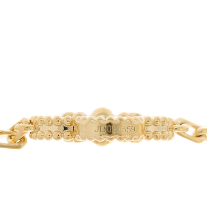 Van Cleef & Arpels 18K Yellow Gold 5 Motifs Guilloche Vintage Alhambra Bracelet 4 of 5