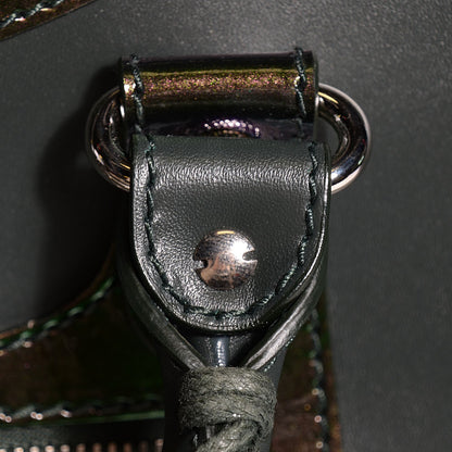 Balenciaga Smooth Calfskin Metallic Patent Giant 12 Silver Hardware City Vert Poker Fonce 13 of 14