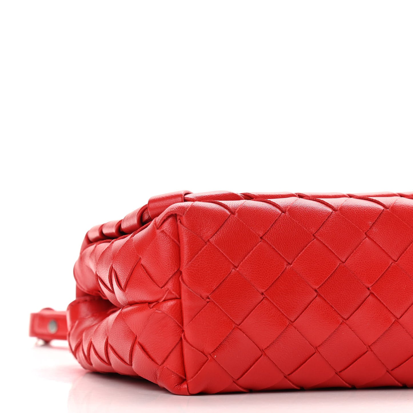 Nappa Intrecciato Mini Crossbody Red