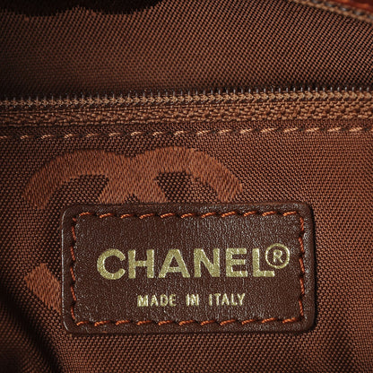 Chanel Calfskin Stitch Small Surpique Tote Brown 6 of 8